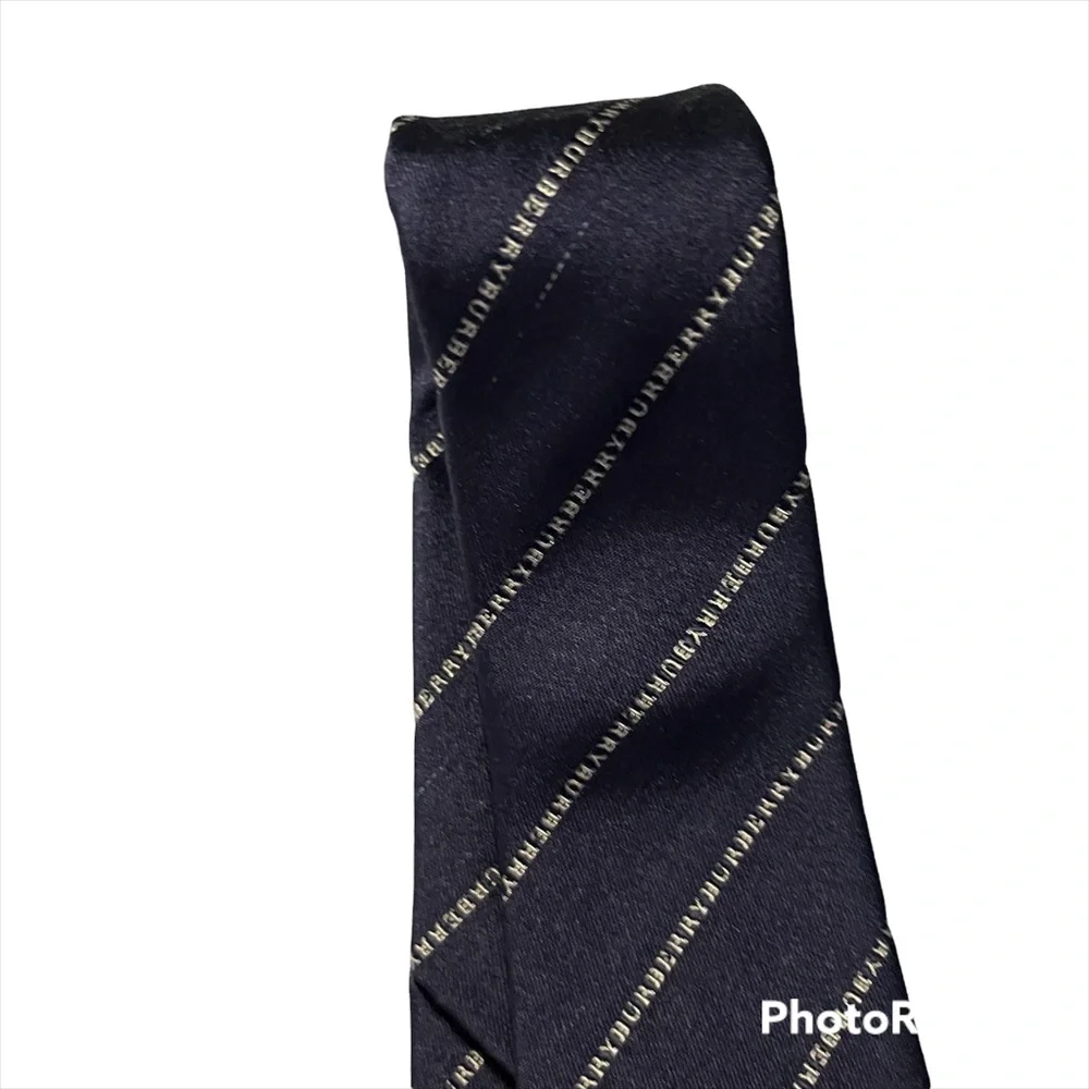 Burberry London Writing Silk Tie